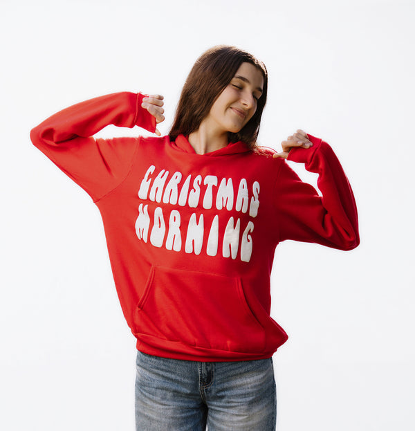 Christmas Morning Hoodie Adult and Young Adult