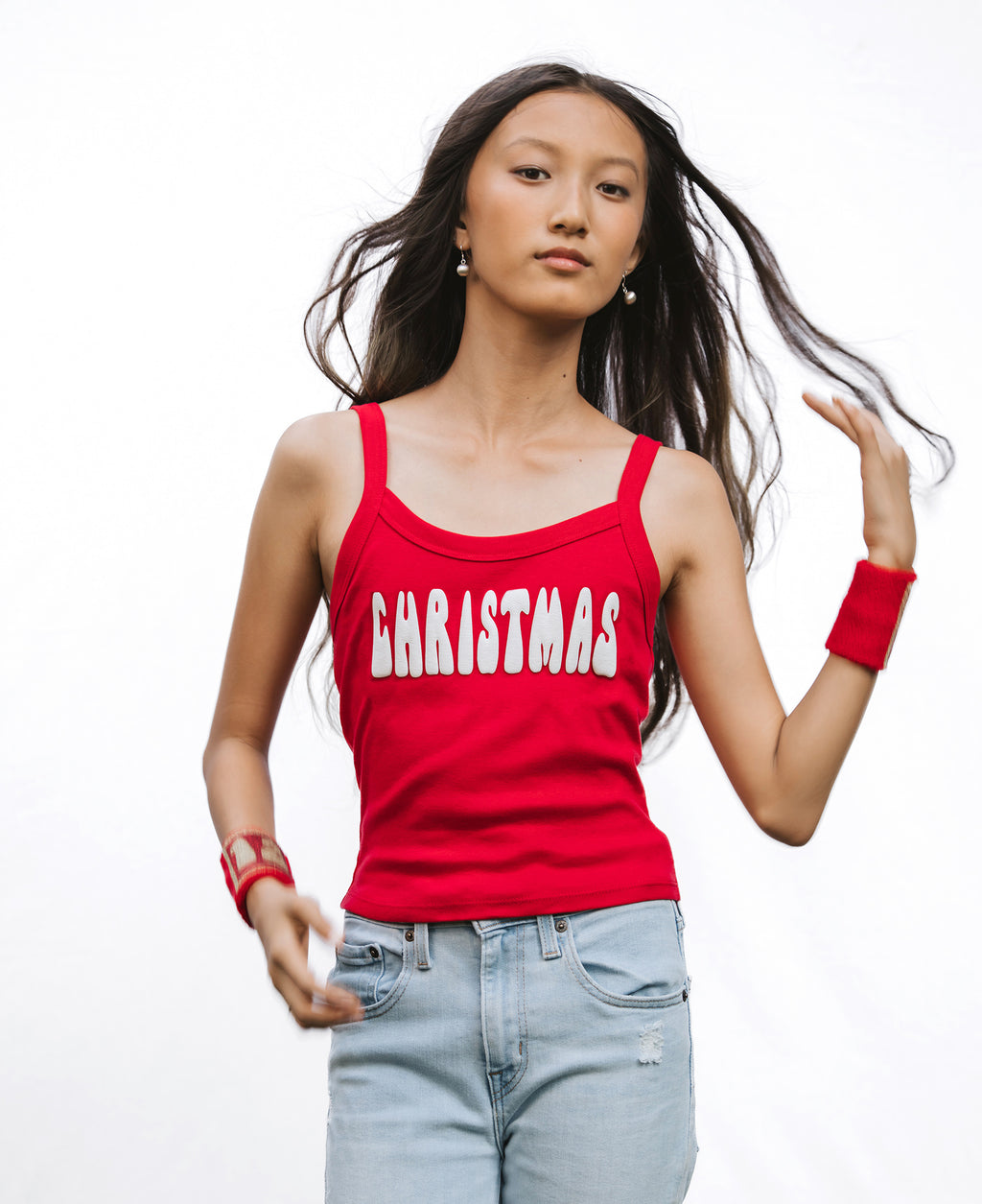 Christmas Morning Thin Strap Tank Top